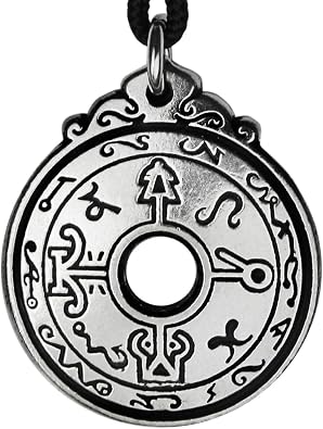 Healers Talisman Pendant Black Pullet Necklace Amulet