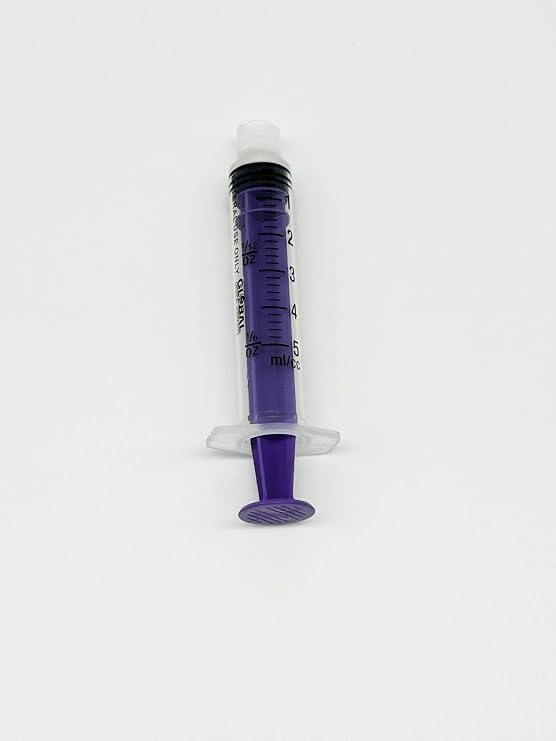 UltraFlo 5cc Enteral Syringes by Global Medical Products - ENFit & ISO 80369-3 Certified, BPA/DEHP/Latex-Free, Transparent Barrel (5CC, QTY 25)