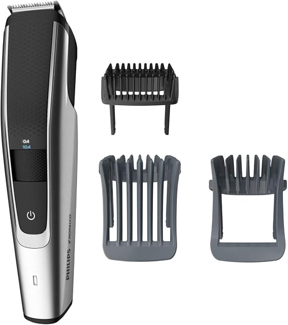 Philips Norelco Beard Trimmer and Hair Clipper Series 5500, electric, cordless, one pass beard trimmer and hair clipper with washable feature for easy clean - No blade oil needed - BT5511/49