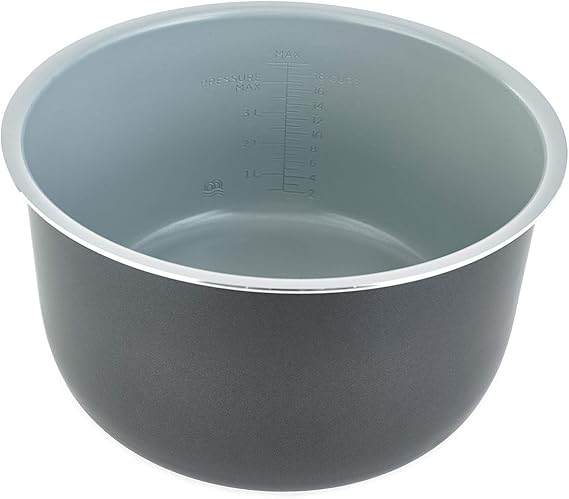 Ninja Official Nano-Ceramic Inner Pot for Foodi [4013J300UK] Compatible with Ninja Foodi OP300UK, Capacity 5L, Black