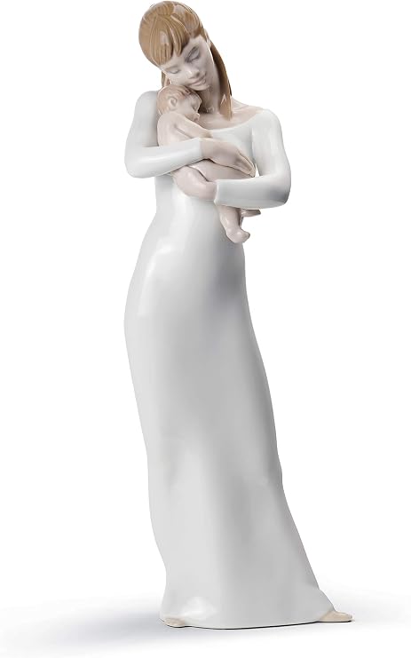 LLADRO Goodnight My Angel Mother Figurine. Porcelain Mother Figure.