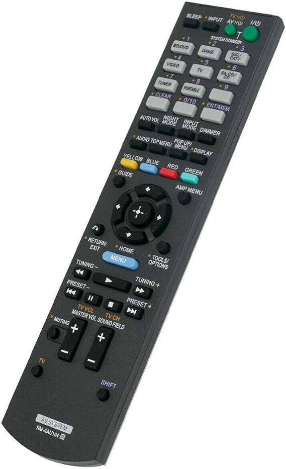 New Replace Remote Control RM-AAU104 Compatible with Sony STR-DH520 STRDH520 AV Receiver