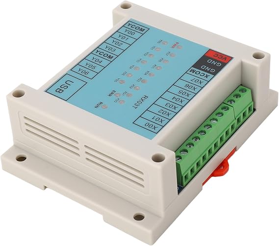 Programmable Logic Controller, RX03T 1224V PLC Regulator Controller, Programmable Logic Sequential Controller Time Relay, Industrial Control Board for Computer Phone