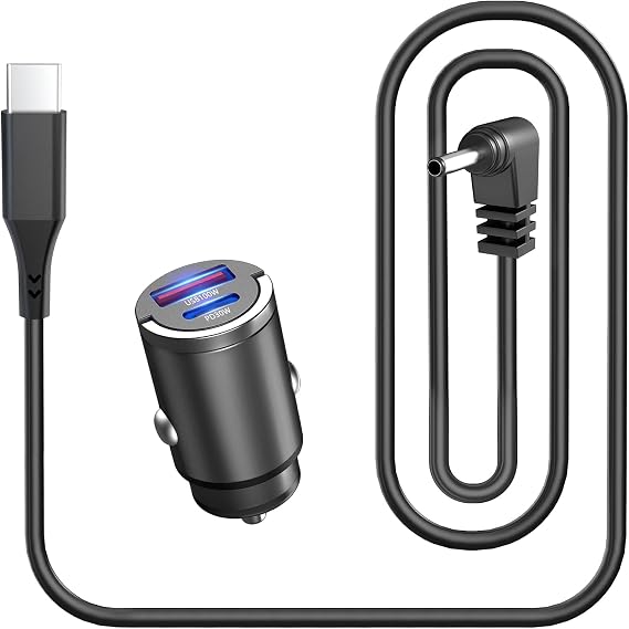 USB C to DC Car Charger Cable for Furrion FOS07TADS Vision S Monitor Power Supply Cord,Replacement for FOS48TA-BL FOS48TAPK-BL Hitch Wireless Backup Camera 7inch Screen Display Type-C Charging Cord