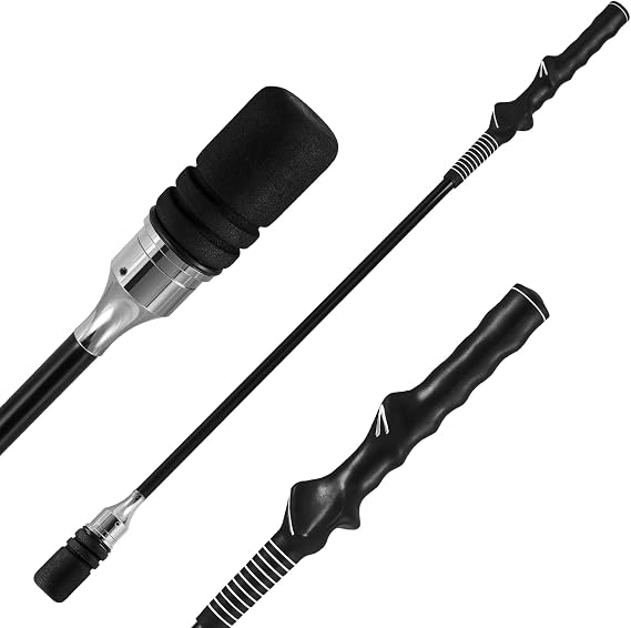 COSTWAY Golf Swing Training Aid, Golf Swing Rhythm Correction with Click Sound, Weight Golf Warm-up Practice Tool for Speed, Flexibility, Balance, Tempo & Strength