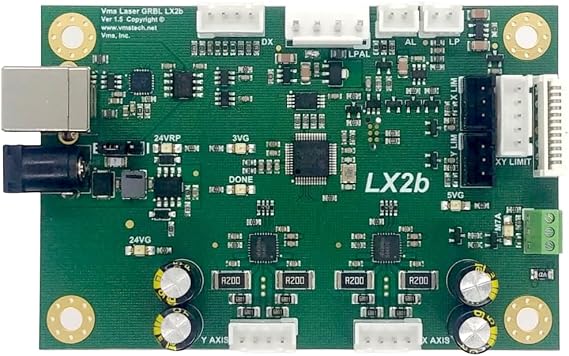 Vms LightBurn & Laser GRBL Compatible LX2b Enhanced C02 Laser Controller Board