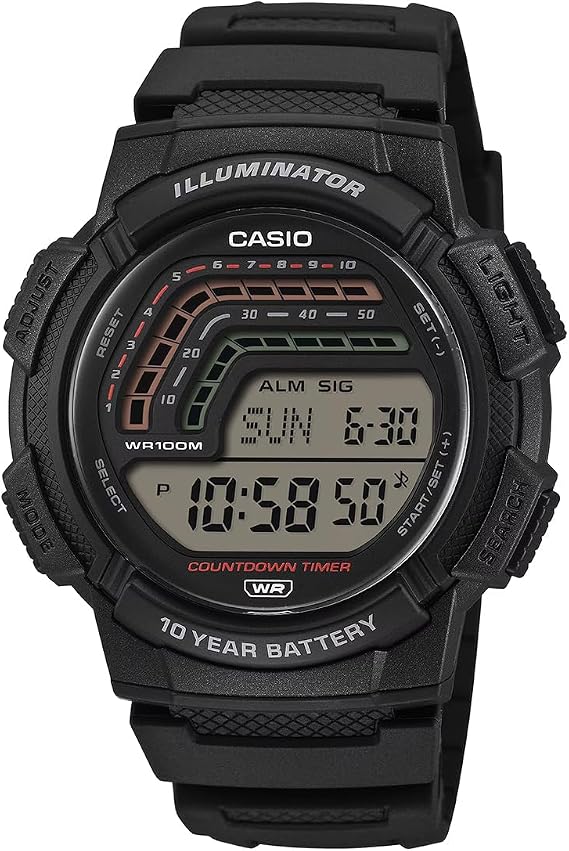 Casio WS-1800-1AVDF Kol Saati, Standart, Digital, Siyah, Erkek