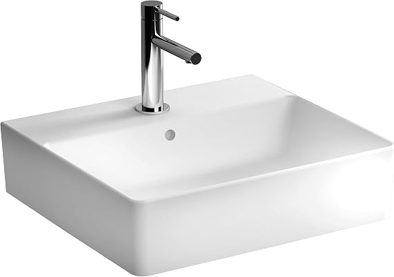 VitrA Nuo 7431B003-0631 Dikdörtgen Çanak Lavabo, 50 cm, Beyaz