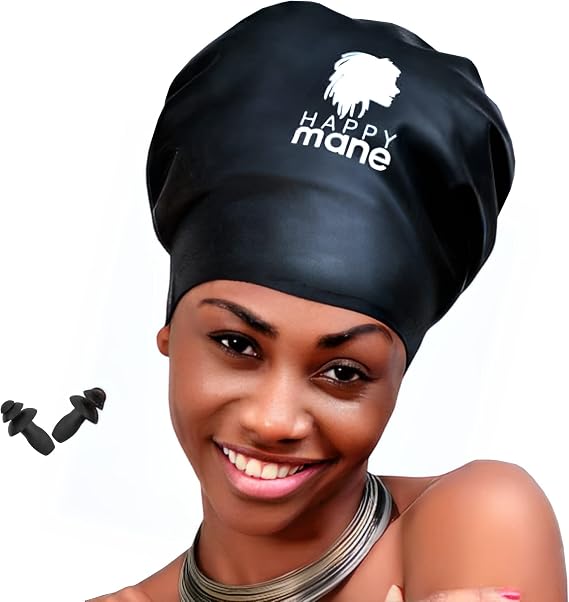 Silicon Swim Cap for Braids and Dreadlock
