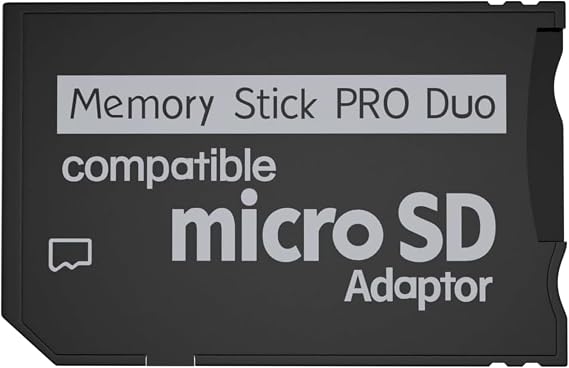 Memory Stick Pro Duo to Micro SD Kart Adaptör – PSP 1000/2000/3000 Uyumlu – Dönüştürücü Adaptör