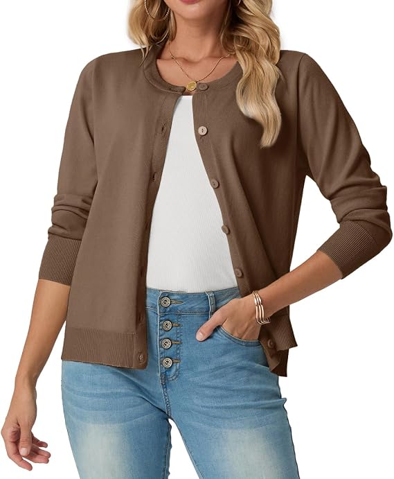 GRECERELLE Cardigan Sweaters for Women Lightweight 2026 Fall Outfits