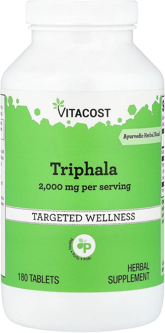 Vitacost Triphala - 2000 mg per Serving - 180 Tablets