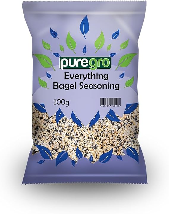Puregro Everything Bagel Seasoning (3.5 oz) 100g | PACK OF 1 | Seasoning Mix | Bagel Flavours In One | Premium Quality.