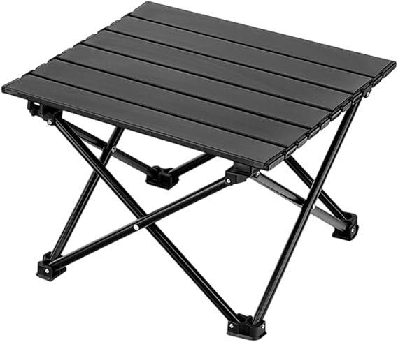 Folding Camping Table 40cm, Portable Aluminium Picnic Table Outdoor