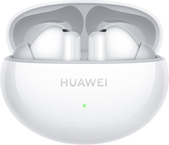 HUAWEI FreeBuds 6i, Intelligent Dynamic ANC 3.0, Punchy Bass, Fast Charging, Longer Listening, Distraction-Free Calling, IP54 Sweat- and Water-resistance, Dual-Device Connection, White