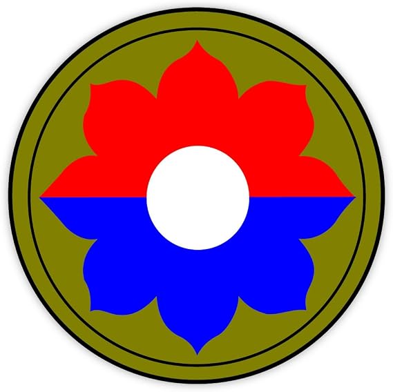 9th Infantry Division US army sticker decal 4" x 4"