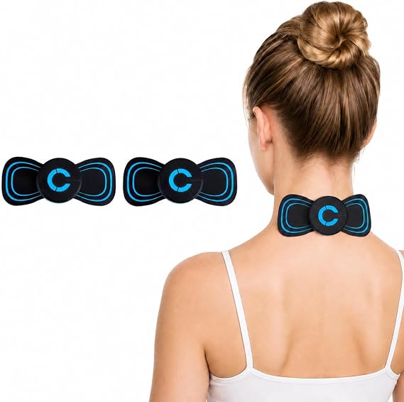 ReliveX Multifunctional Massager Electric Pulse Massager for Everyday Muscle Comfort with 6 Massage Programmes for Neck Back Legs Shoulders and Desk Breaks (2 pcs)