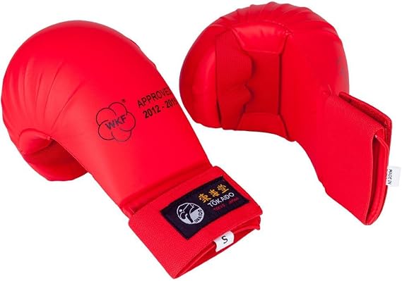 Tokaido WKF Karate Mitt Red (Large)