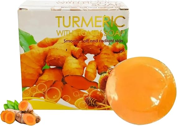 2 Pieces 50g Turmeric And Honey Face Soap Turmeric Soap Bar For Body Turmeric Honey Soap Bar Natural Turmeric Soapy Bars For Dark Remover Moisturizing Skin For Women Men