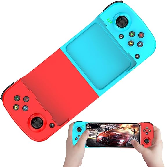 モバイル バックボーン コントローラー 、携帯電話 USB 充電バックボーン コントローラー パッド、携帯電話をゲーム コンソールに変える、電話ゲームコントローラー、ワイヤレスゲームパッド、人間工学に基づいたマルチシステム スマートフォン用プラグ アンド プレイ ゲーム コントローラー グリップ video game video game video game video game