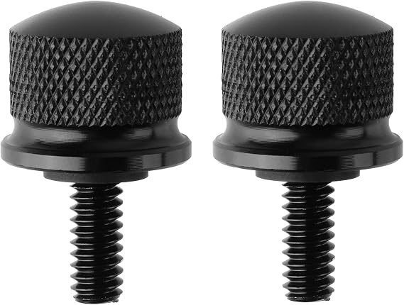 Black Seat Screw Quick Mount Bolt Compatible with Harley Davision Sportster 1996-2023(Pack of 2)