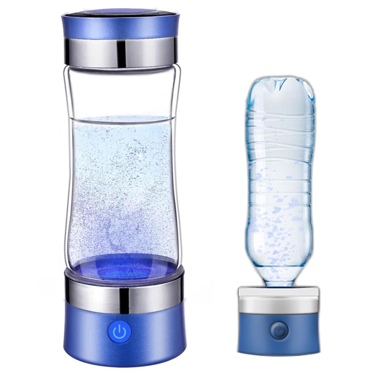 Portable Hydrogen Water Bottle, Hydrogen Water Ionizer Generator Ionizer SPEPEM Membrane Technology Make Hydrogen Content Up To 1000-1200 PPB High Concentration USB Rechargeable 320Ml