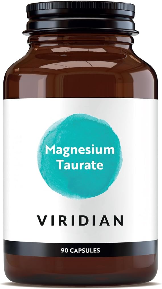 Viridian - Magnesium Taurate, 90 Capsules | Energy, Muscle & Nervous System Support | Reduce Tiredness & Fatigue | Gentle, High Absorption | Vegan Friendly | Nutritionist Formulated