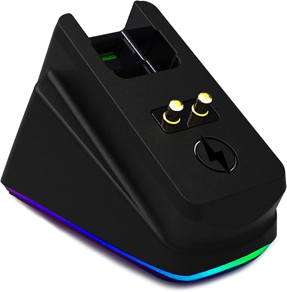 Razer Kablosuz Fare Viper Ultimate Naga pro DeathAdder V2 Pro ve Basilisk Ultimate Manyetik Şarj RGB Işıklar Durum Göstergesi Geko Ayakları (RGB)
