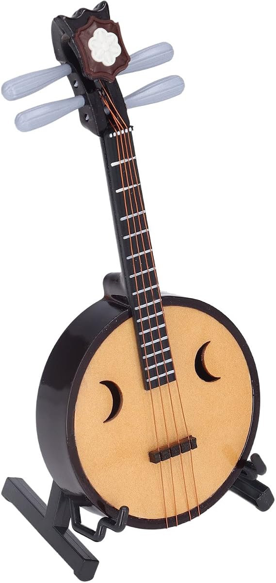 Chinese Zhongruan Instrument Basswood Chinese Lute for Comfortable Grip 1:4 Ratio 14cm/5.5in Jewelry