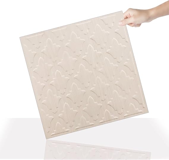 Tink 3 Boyutlu Duvar Paneli Kabartmalı Salon Desenli Pvc 41x41 cm/ 6 Adet /1 m²
