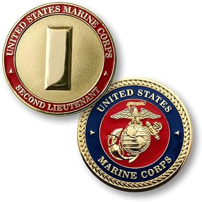 U.S. Marines Corps Second Lieutenant Challenge Coin