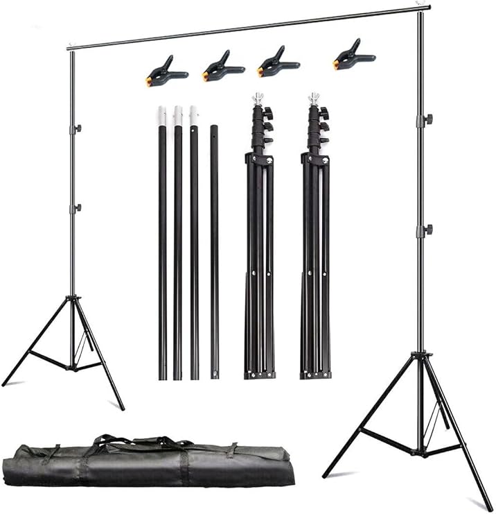 odoX 2X2 M Fon Perde Standı, Backdrop Stand, Background Stand Siyah
