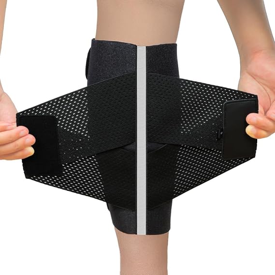 Calf Brace Compression for Men & Women, Calf Compression Sleeve Calf Brace, 2 Layer Elastic Support Bandage, Guard Leg and Adjustable Shin Splints Support for Sport Recovery Fitness and Running
