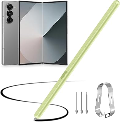 TONGATE for Galaxy Z Fold 65 Slim S Pen Fold Edition 4096 Pressure Levels for Samsung Z Fold 65 Phones Only, Fold56 S Pen Touch Stylus, 1.5mm Pen Tip, with 3 Tips & 1 Pen Holder, Green