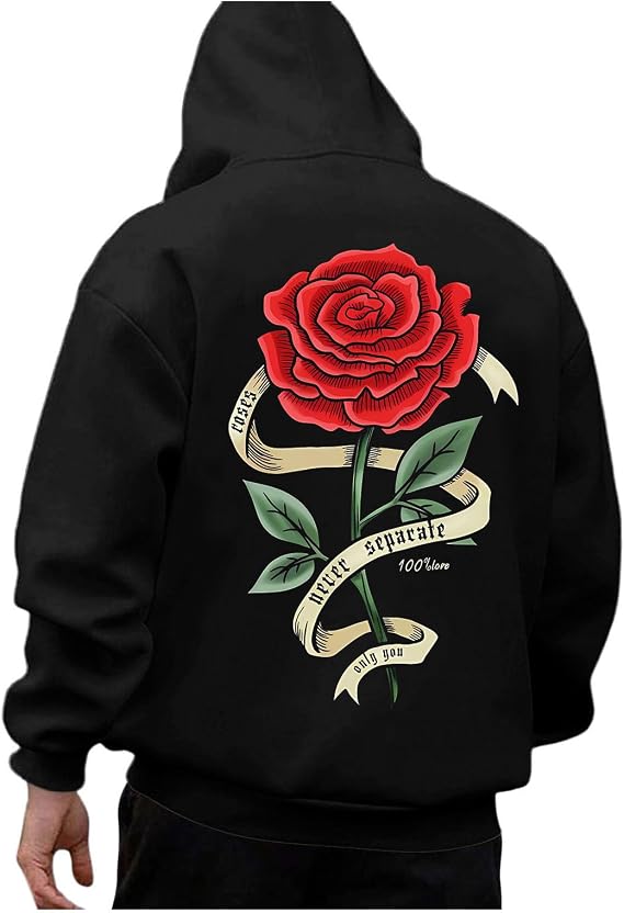 Men's 3D Digital Printed Hooded Pullover Sweatshirt, Long Sleeve Casual Top with Unique Artwork Design for Daily Wear