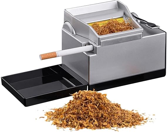 Electric Cigarette Rolling Machine - Fully Automatic with Built-in Cigarette Case, 8.0 Model for Effortless Rolling