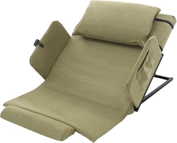 Electric Lifting Adjustable Bed Back Rest Electric Lifting Bed Backrest with Handrails and Pillow Backrest with 8.2ft Remote Control Cable 2-80Adjustable Angle 661.39lbs Capacity (Green)