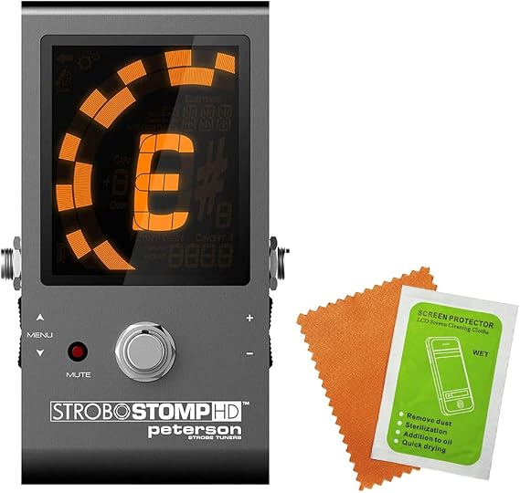Peterson StroboStomp HD Guitar Tuner (403884) Bundle with Peterson StroboStomp HD Screen Protector