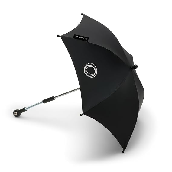Bugaboo Parasol UPF 50+ Adjustable Sun Shade for Bugaboo Strollers - Black