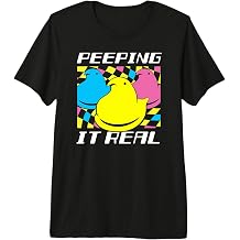 Peeps Easter Peeping It Real Retro Style Chicks Premium Tri-blend T-Shirt