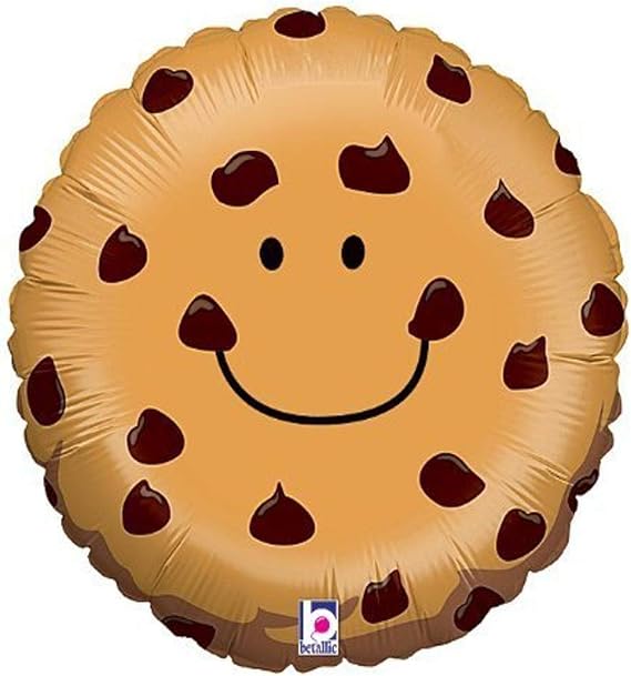 21-Inch Chocolate Chip Cookie Shaped Balloon