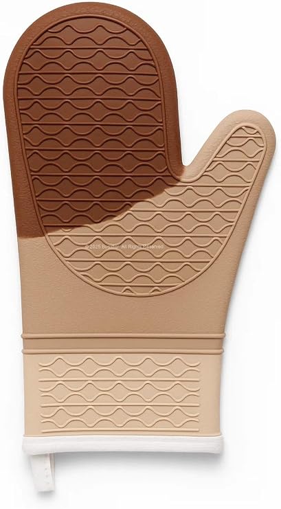 Busstier%100 Silikon Fırın Eldiveni, Isıya Dayanıklı Yanmaz Mutfak Tutacağı, Kaymaz Su Geçirmez Barbekü ve Izgara Eldiveni, Profesyonel Tencere Tavası Tutamacı, Yüksek Sıcaklık Koruyucu