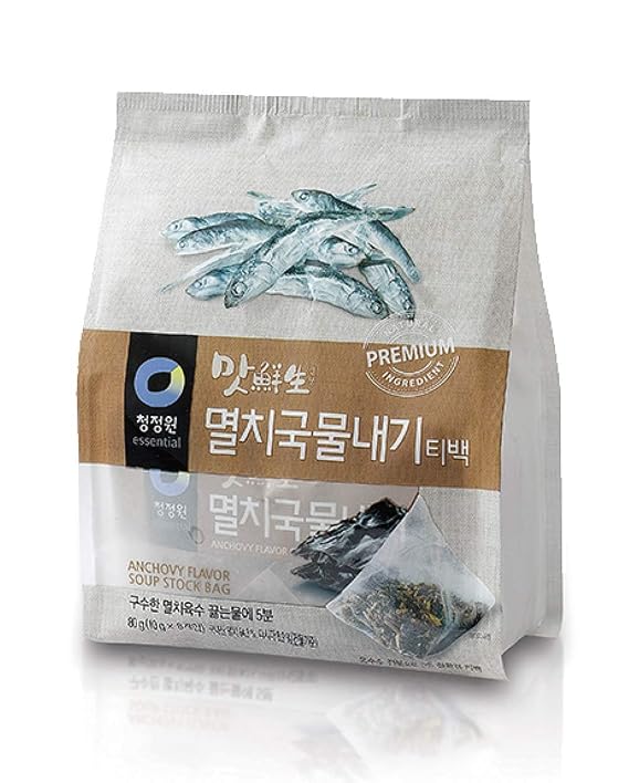 Chung Jung One anchovy stock Broth 80gram (10gram x 8), Product of Korea