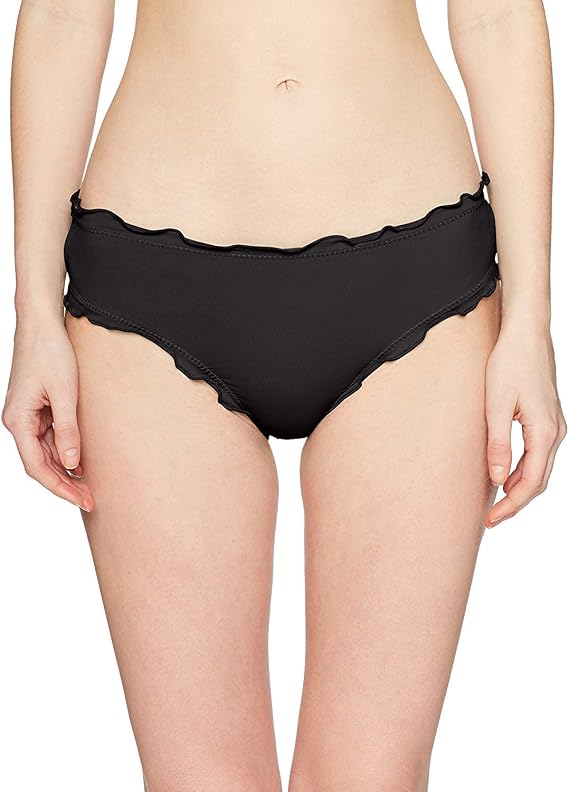 Hobie Ruffled Solid Hipster Bikini Bottom Swimwear