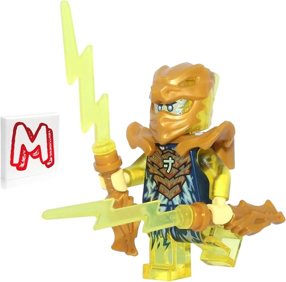 LEGO Ninjago Crystallized Minifigure - Jay Golden Dragon Sword of Wings and Gold Flame 71768