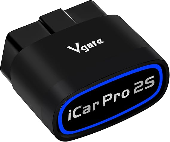 Vgate iCar Pro 2S OBD2 Bluetooth Adapter Engine Check Vehicle Code Reader Diagnostic Scanner Tools for iOS & Android and Windows Made Electric (EV) and Hybrid Vehicles
