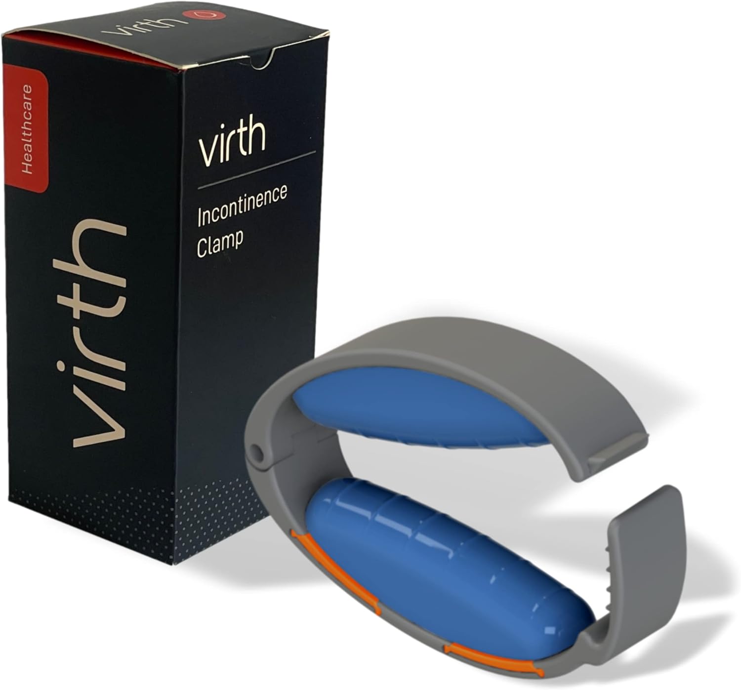 Incontinence Clamp by Virth - Comfortable & Easy to Use - Confidence All Day Long - 3 Adjustable Sizes - Penile Clamp for Incontinence! - Urinary Clamp for Incontinence - Travel Bag Included