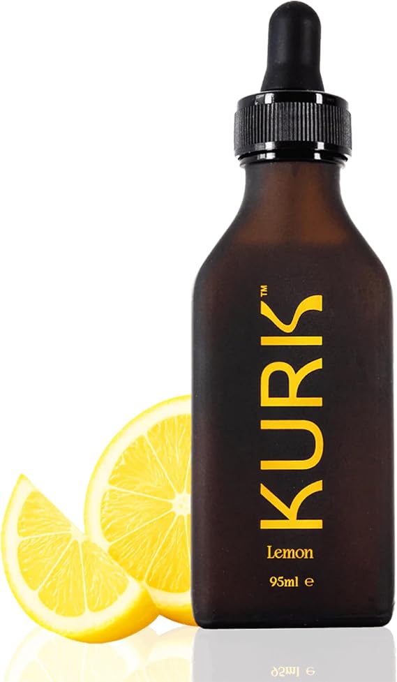 KURK Turmeric Curcumin Oil, Curcumin Liquid Supplement (Lemon) (95ml)