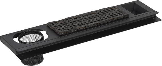SD STUDIO DESIGNS Modern Premier Metal Tray for Art/Craft Table, 24 Inch, Black