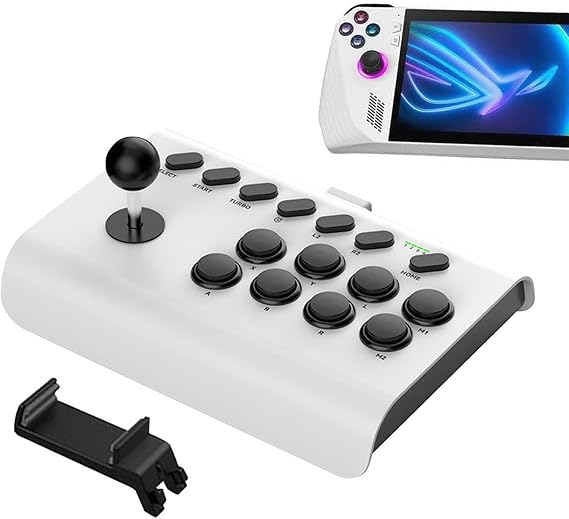 レトロアーケードファイトスティック | ターボ/マクロ機能付きアーケード ジョイスティック ゲーム コントローラー | ストリートファイターアーケードゲーム格闘ジョイスティックPCおよびレトロゲームコンソール用 iyanze